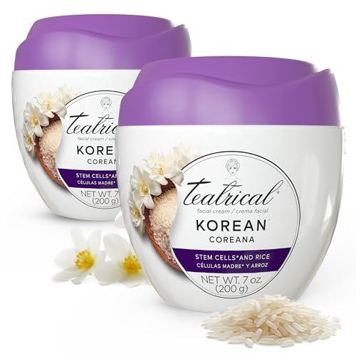 TEATRICAL Korean Facial Cream Effect with Stem Cells and Rice 7 oz 2 Pk