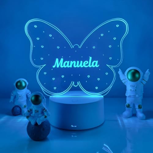 Luminária Borboleta Personalizada Infantil Presente Para Menina A...
