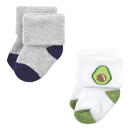 Image of Hudson Baby Baby 8-pack Cotton Rich Newborn and Terry Socks