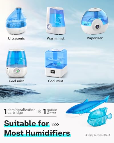 image for Leemone Humidifier Cleaner Float Shark & Fish -Humidifier Accessories 