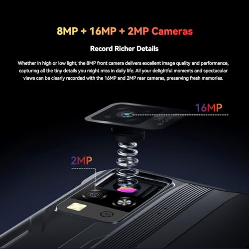 Blackview BV4800 SE Android 15 Outdoor Handy 2025, 12GB+64GB/2TB Baustellenhandy, 6.56" HD+ Outdoor Smartphone NFC, 16MP AI Kamera, 5100mAh, IP68 Wasserdicht, Dual SIM 4G,OTG,GPS,Gemini AI,Grün – Bild 5