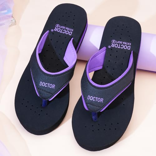 Care Diabetic Orthopedic Pregnancy Flat Super Comfort Dr Flipflops and House Slippers For Women's and Girl's D-183