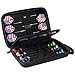 Darts Case Holds 12 Darts & Accessories EVA Holder with Mesh Pocket Zipper Closure Cases for Steel and Soft Tips with Inner Fixer & Outer Loop Protective Storage, Sports