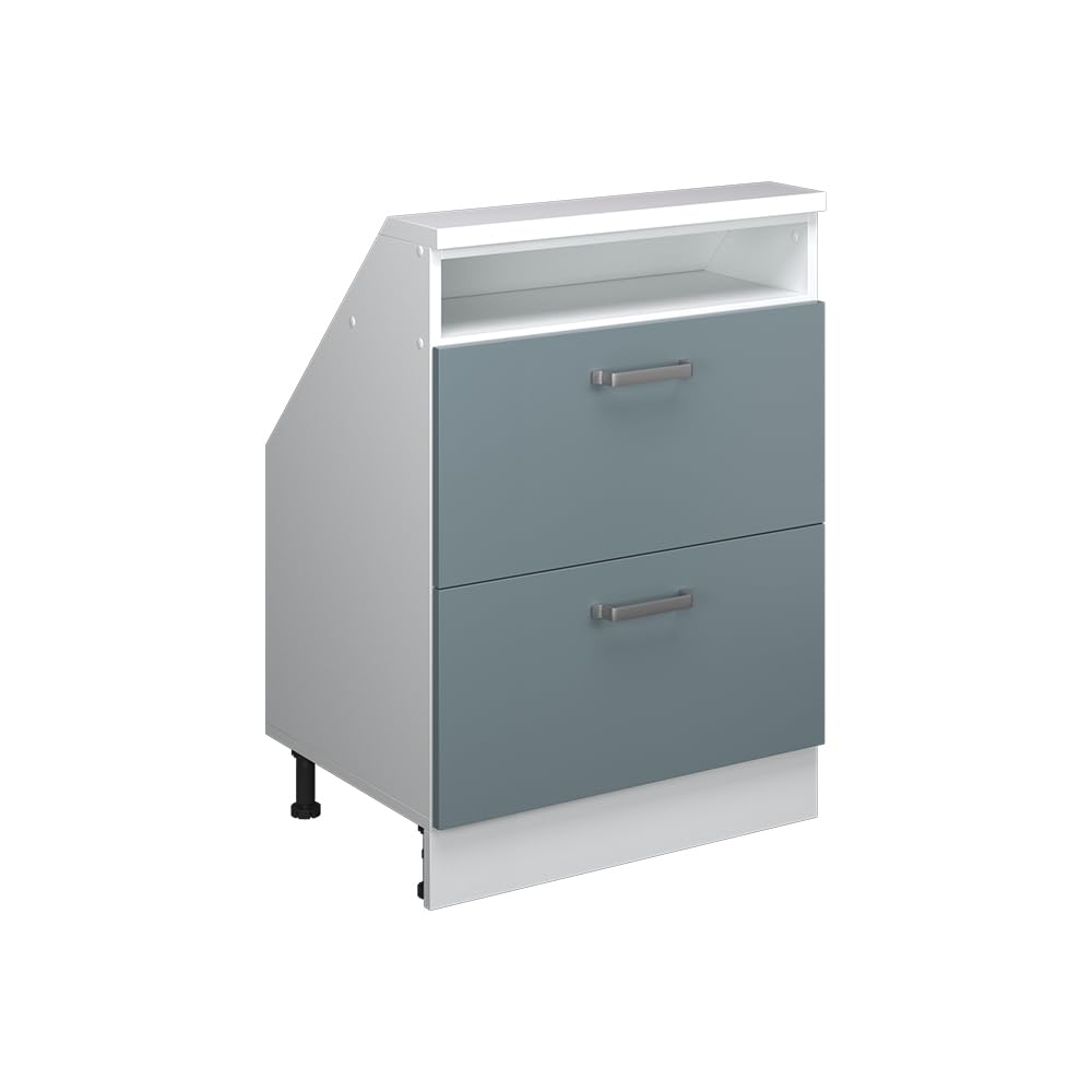 Vicco Kitchen sloped ceiling cabinet Raul, Blue-Grey, 60 cm โ image 1