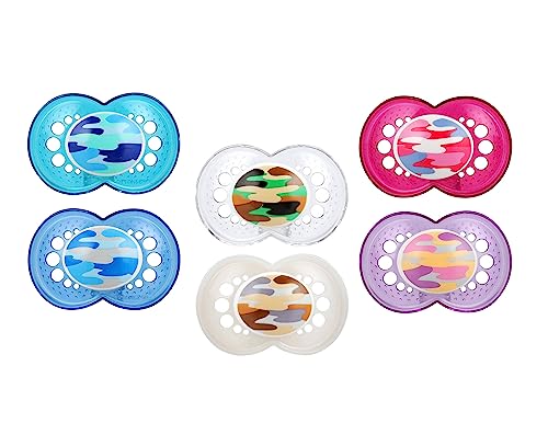 Image of MAM Original Pacifier, 16+ Months, 6 Pieces, Nipple Shape Helps Promote Healthy Oral Development, Unisex Value Pack