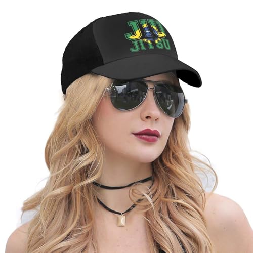 Flag BJJ Tee Brazilian Jiu Jitsu Unisex Classic Adjustable Curved Brim Baseball Cap, Trucker Hat 5