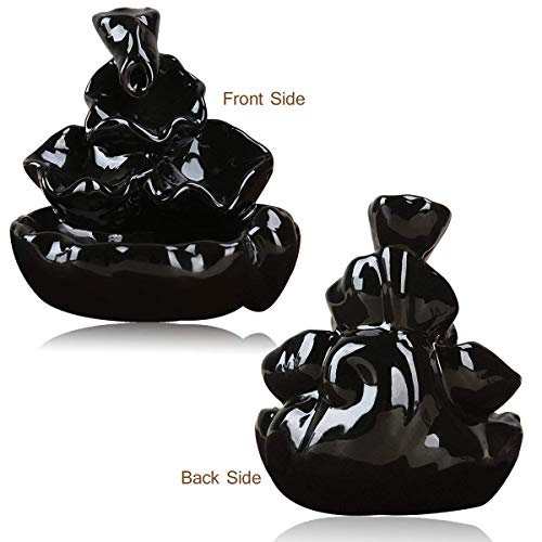 Image of CRAFTAM Polyresin Dropping Smoke Backflow Fountain Cone Incense Holder Showpiece Figurine with Free 10 Back Flow Incense Cones Item Name