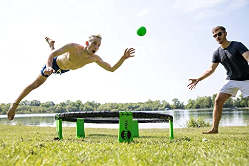 bamball® Roundnet-Set mit 3 Bällen + extra Pumpe – enthält 3 Bälle (1 Trainingsball + 2 Spielbälle), verstärkte… – Bild 6
