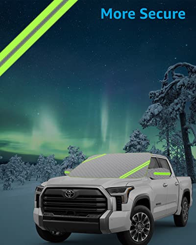 Proadsy Windshield Snow Cover With Side Mirror Shield For Ice Windproof Waterproof 3-Layer Protection Covers For All Weather, Front Windshield Sun Shade Accessories Fit Most Cars And Suvs #TOP6