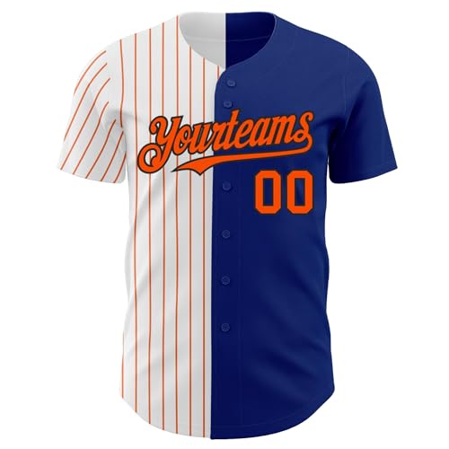 Camiseta de béisbol a rayas personalizada con nombre y número, para mujeres, hombres, jóvenes y niños miniatura 2