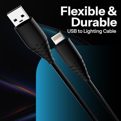 Image of Basesailor USB to Lightning 27W Braided Cable, Fast Charger iPhone Cable, for iPhone 14 /13 /12 /11 /X /XS /XR /8 /Plus, iPad Mini /Pro /Max & Other Lightning Devices, USB Type-A Power Delivery Cord