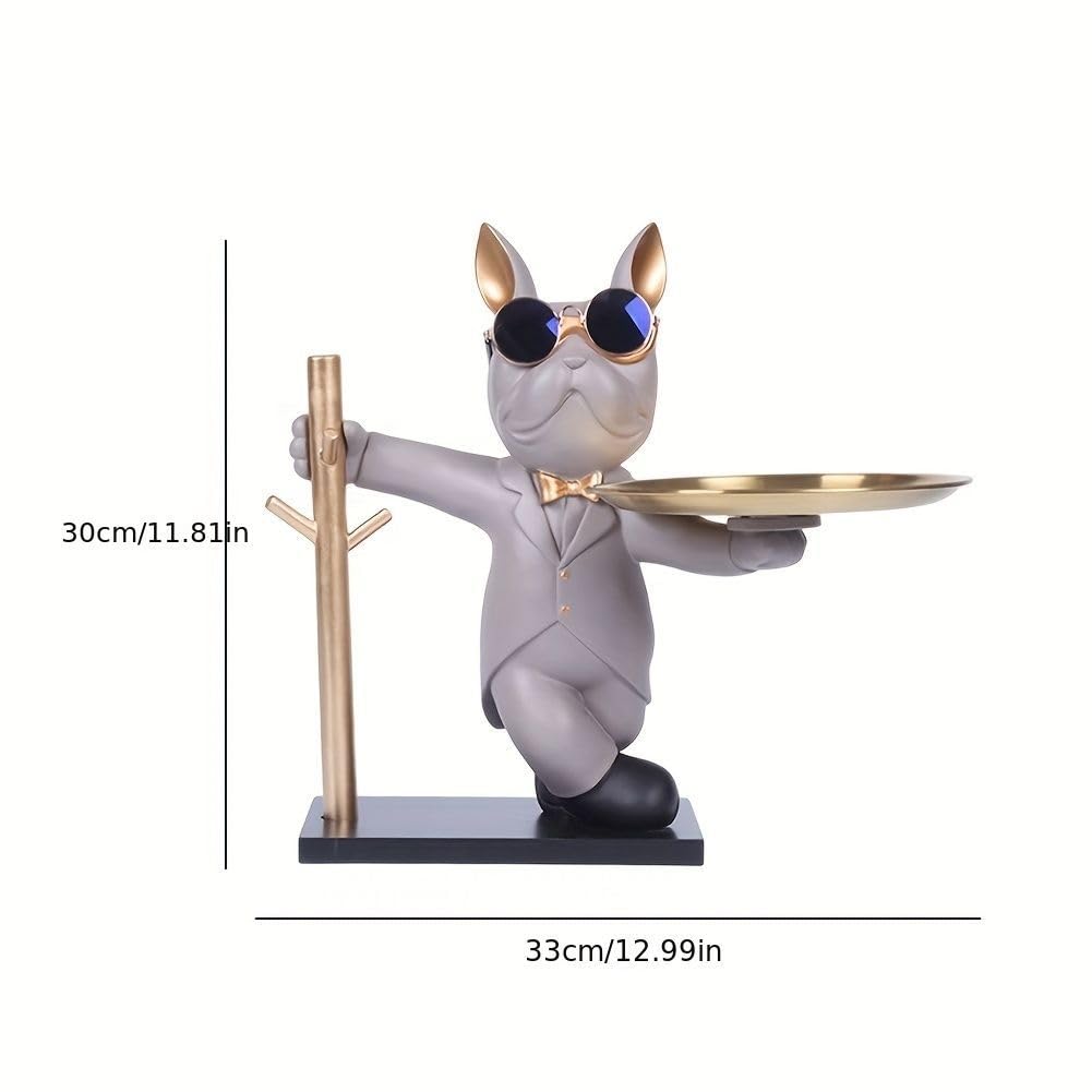 Amazon.co.jp: ノーブランド品 Rebirthブルドッグアート小物入れ置物