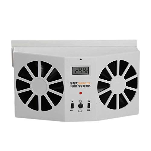 Ventilateur à énergie solaire pour fenêtre de voiture - Système de ventilation - Système de ventilation à énergie solaire pour fenêtre - Système de purificateur d'air rechargeable