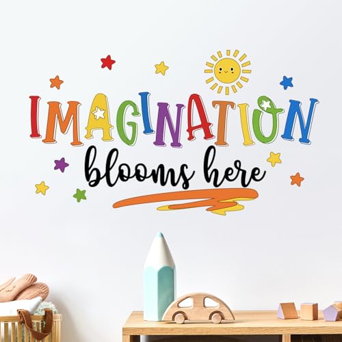 Vinilos decorativos con frases coloridas para pared