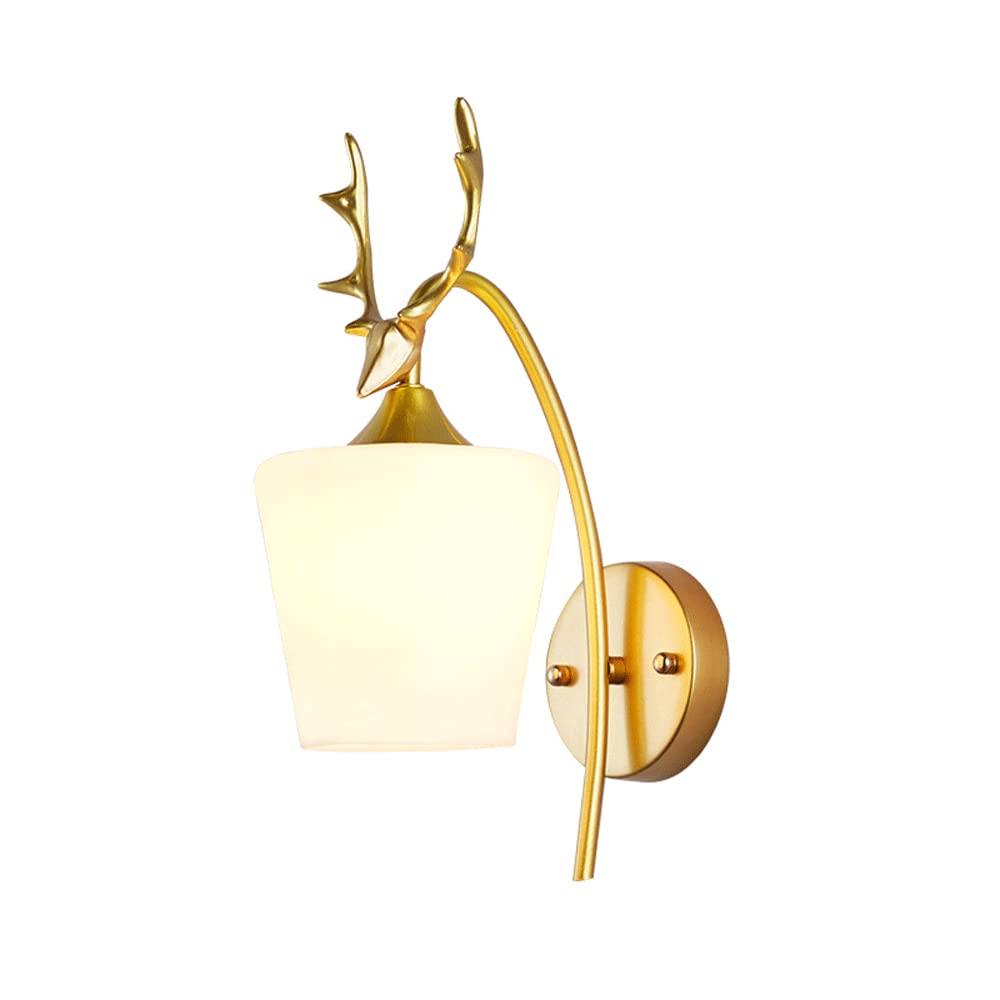 FYZDLAOR Simple Style Antler Wall Sconces, Hardwired Wall Sconce,for Hotel,Bedside,Restaurant,Living Room Bathroom Bedroom and Hallway Wall Sconce Lighting(E27)