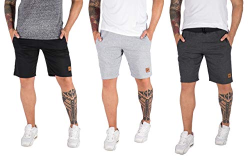 Kit Com 3 Bermudas Shorts Moletom Masculinas Casual Malhação Tamanho:42;