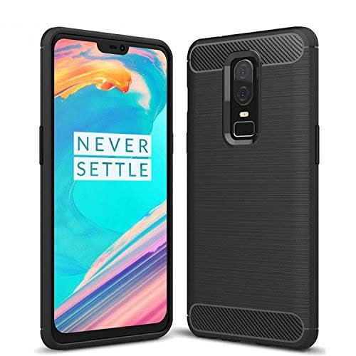 Image of Hybrid Carbon Fiber Back Case for OnePlus 6 (Black)
