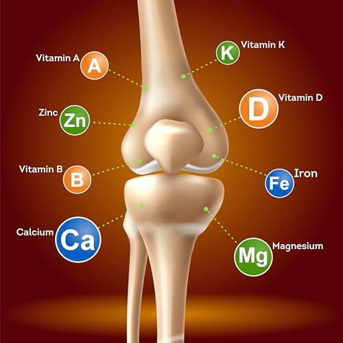 Image of U-VITA Bone Flex Calcium Supplement for Men & Women | Supports Strong Bones & Joints | 60 Veg Tablets | Formulated in the UK