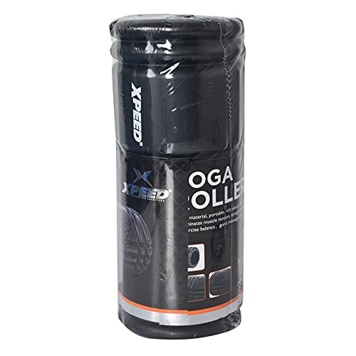 XPEED Rullo in schiuma per massaggi con griglia per massaggi fitness rullo per massaggi muscolari rullo per massaggio pre allenamento terapia esercizio terapeutico e massaggiatore per mal di schiena