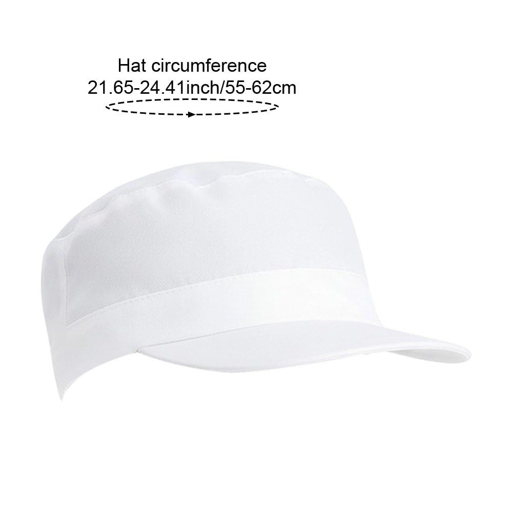 Cappello Lavoro Antipolvere con Visiera, Berretto di Sicurezza Traspirante per Chef
