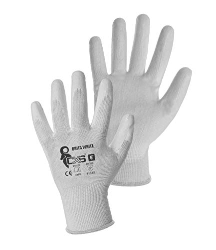 CXS Brita Guanti da lavoro – Antiscivolo Guanti di Montaggio senza cuciture – Massimo comfort, lavori di riparazione, Lavori Precisione, automobilistica, industria
