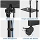 RFIVER TV Ständer Rollbar, Fernsehständer TV Wagen mit Rollen, TV Rollwagen Höhenverstellbar für 32-80 Zoll LCD LED OLED Plasma Flach & Curved Fernseher bis zu 50 KG, Max VESA 600x400 mm
