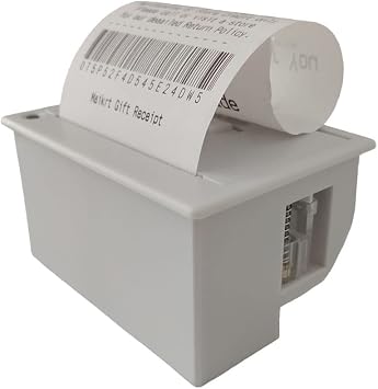 Maikrt Embedded Thermal Printer 1224V Micro Thermal Receipt Printer Serial Port Microcontroller Secondary Development MCU Printing Module TTL/RS232, C209H, 82*58*44MM, Black