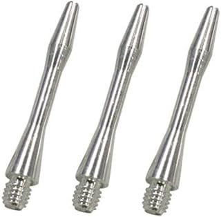 US Darts Silver Aluminum Shafts - 3 Sets (9 shafts), 2BA Short Length + O'rings - 1 1/2 in