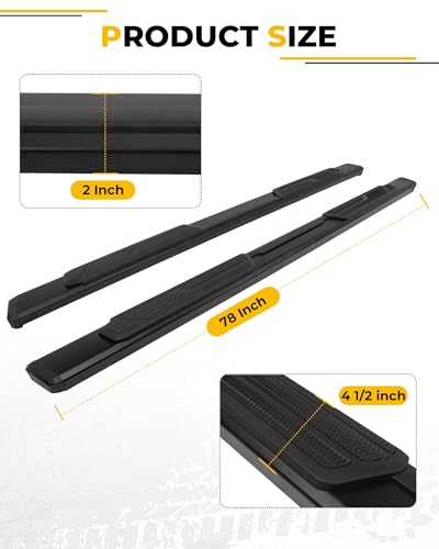 Estribos laterales para Toyota Tacoma Doble Cabina 2024-2026 miniatura 4