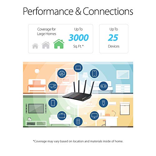 Image of ASUS RT-AX55 AX1800 Dual Band WiFi 6 Gigabit Router, 802.11ax, Lifetime Internet Security, Parental Control, Mesh WiFi Support, MU-MIMO, OFDMA, 4 Gigabit LAN Ports, Beamforming (Renewed)