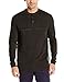 Haggar Men's Long Sleeve Striped 2-In-1 Henley Shirt