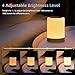 SuunDerk Night Lamp Color Changing RGB Small Night Light Lamp Rechargeable Wireless Dimable Touch Lamp for Bedrooms Portable Bedside Lamp with 10 Colours and 4 Brightness Level for Home, Nursery, Kids
