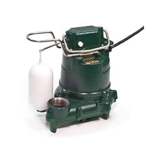 Zoeller 53-0016 1/3 HP 43 GPM 1-1/2-Inch Discharge M53 Mighty-Mate Automatic Cast Iron Sump Pump with Vertical Float Switch