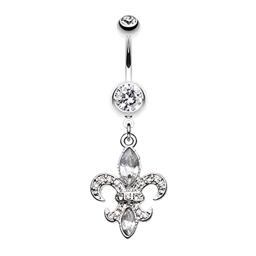 Classic Fleur de Lis WildKlass Belly Button Ring