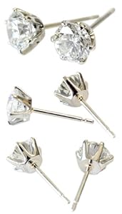 スタージュエリー　プラチナ　一粒ダイヤモンドピアス MOON SETTING DIAMOND PIERCED EARRINGS 0.14ct(2XP0297)Pt950