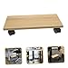 VILLCASE Elevate Your with Wooden Mobile CPU Stand Tower Stand with Wheels Computer Case Rack for Easy Mobility