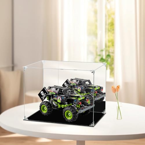 image for Dezzer Acrylic Display Case Clear Action Figure Display Case with Mirr
