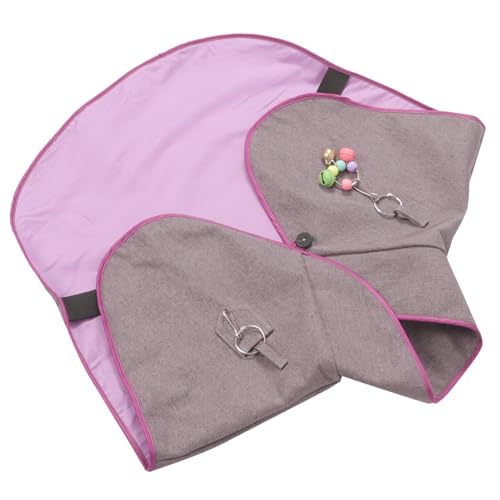 Yardwe Parrot Clothing Protector -Scratch Shawl Bird Poop Protector Comfortable Shoulder Pad for Trainers