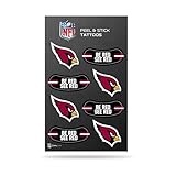Rico Industries NFL Arizona Cardinals Peel and Stick Tattoos Small