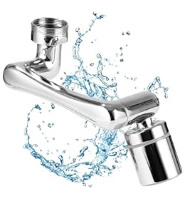 FAOKZE Drehbarer Wasserhahn Verlängerungsrohr mit Wassersparer