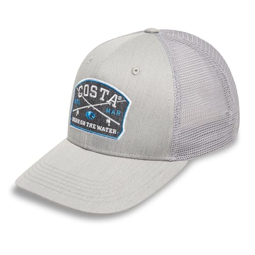 Costa Del Mar Mens Spinners Trucker Hat Concrete/Rusted One Size