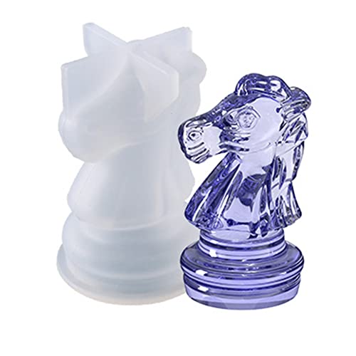 3D peças de xadrez molde de silicone resina epóxi joalharia decoração de casa molde de fundição