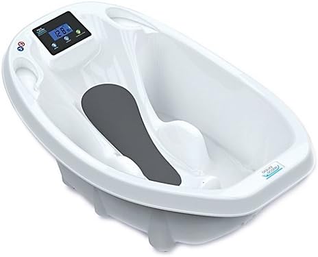 Digital Scale & Thermometer 3-in-1 Infant Bath Tub in White