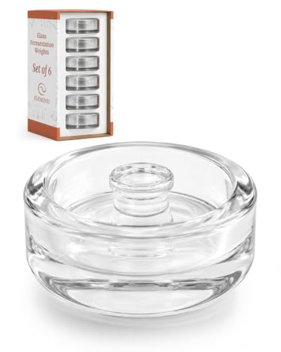 Elementi Glass Fermentation Weights Set of 6
