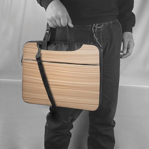 Housse pour ordinateur portable 15,6 texture bois marron chic - 6