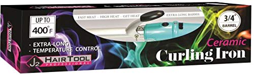 J2 Hair Tools Ceramic Tapered Curling Iron 3/4" (Pack of 1)