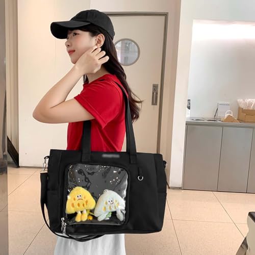 Women Kawaii Crossbody Bag Japanese Aesthetic Clear itabag Anime Pin Display Shoulder Bag with Board for Kpop Fan4