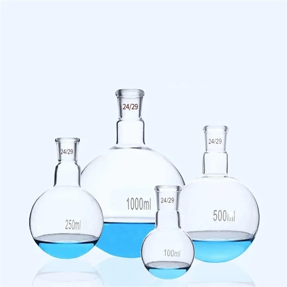 Vetreria da laboratorio 19/26 24/29 29/32 Giunto 100/250/500/1000/2000ml Boro. 3.3 Pallone Di Vetro A Fondo Tondo Vetreria Da Laboratorio For Esperimenti(500ml 24-29)