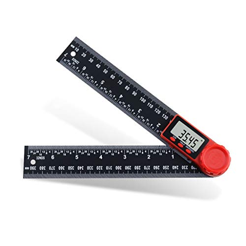 MQPALZKD 0-200mm Carbon Fiber Digital Angle Ruler Inclinometer Electron Goniometer Protractor Angle Finder Meter Measuring Tool