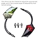 JMTBNO Universal 8MM 10MM Motorcycle Mirrors Rear View Black Compatible with Street Bike Sports Bike Chopper Cruiser Touring